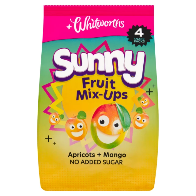 Whitworths Sunny Fruit Mix-Ups Apricots & Mango 4 X 18G