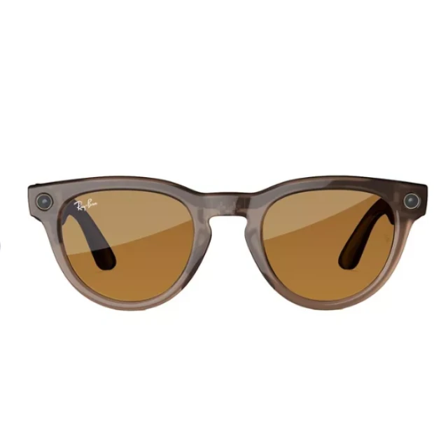 Ray-Ban Meta Headliner Glasses - Shiny Warm Stone - Transitions Saffron Yellow
