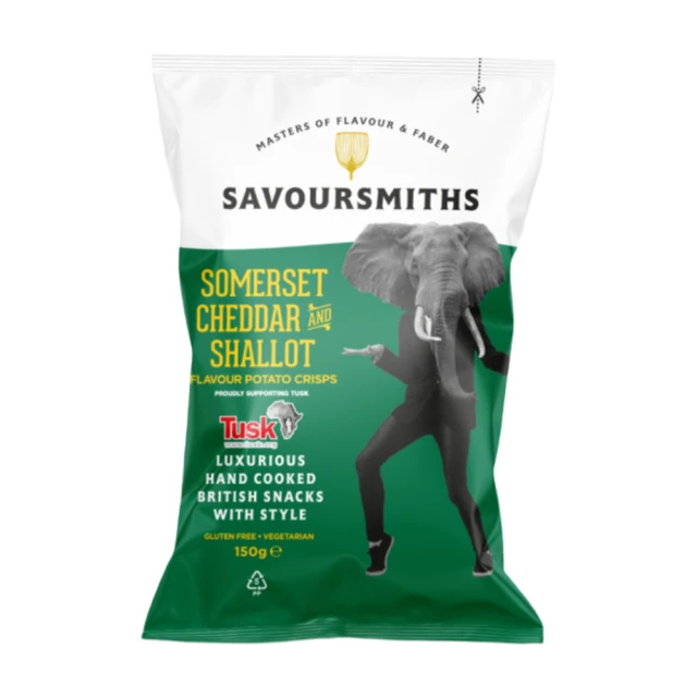 Savoursmiths - Somerset Cheddar & Shallot Flavour Potato Crisps - 150g