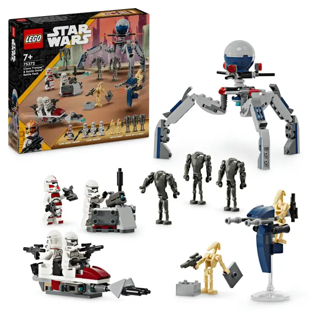 LEGO Star Wars 75372 The Clone Wars Clone Trooper & Battle Droid Battle Pack Set