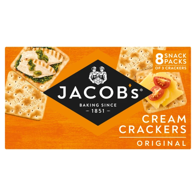 Jacobs Cream Crackers Snack Pack 185G
