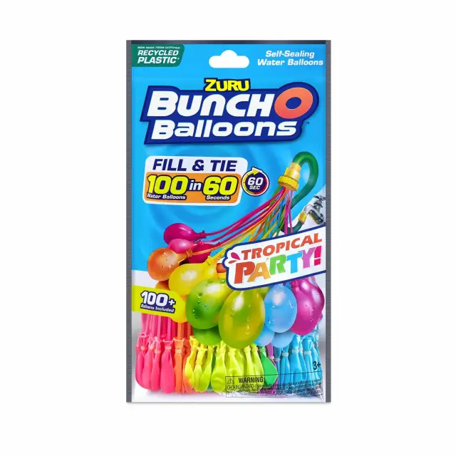 Bunch O Balloons by ZURU Tropical Party Water Balloons 3 Pack (100+ Balloons)