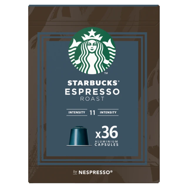 Starbucks By Nespresso Dark Espresso Roast Coffee 36 Pods 202G