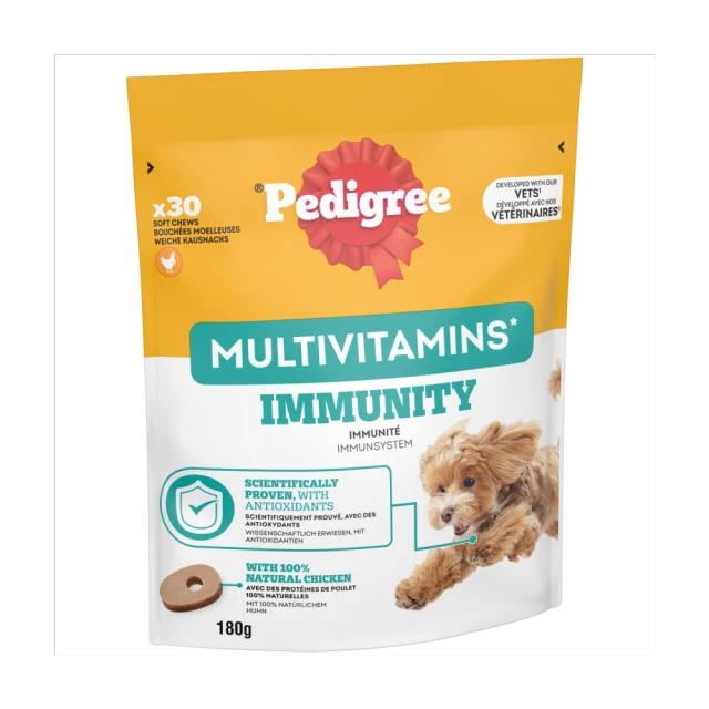 PEDIGREE Multivitamins Immunity 30 Soft Dog Chews 180g