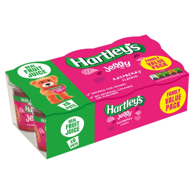 Hartley's Raspberry Jelly 6 x 125g