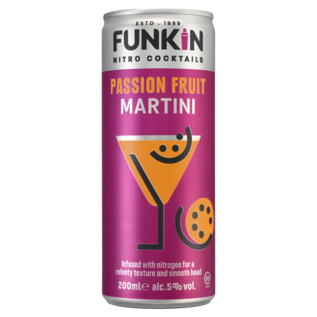 Funkin Nitro Cocktails Passion Fruit Martini 200ml (Abv 5%)