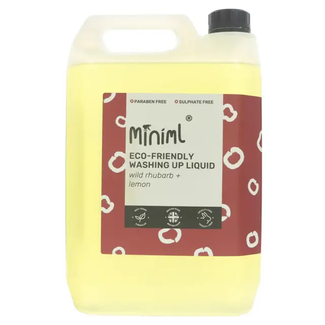 MINIML - Washing Up Liquid Rhubarb\Lem - Rhubarb and Lemon - 5L