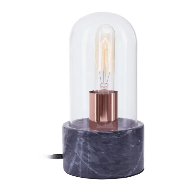 Lamonte Bell Lamp with Black Marble Base