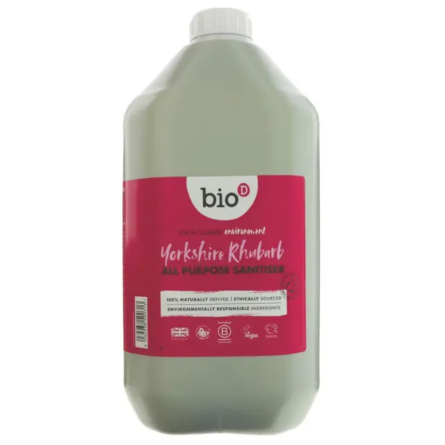 BIO D - All Purpose Sanitiser Rhubarb - Yorkshire Rhubarb - 5L