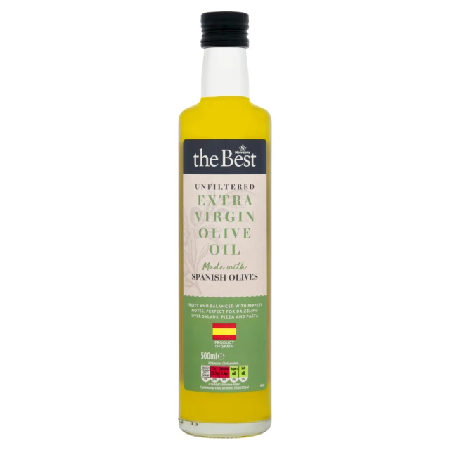 Morrisons The Best Unfiltered Extra Virgin Olive Oil 500Ml