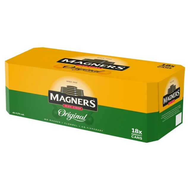 MAGNERS IRISH CIDER ORIGINAL APPLE 18 X 440ML (ABV 4.5%)