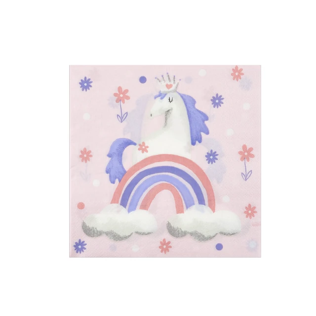 NUTMEG UNICORN NAPKIN 20PK
