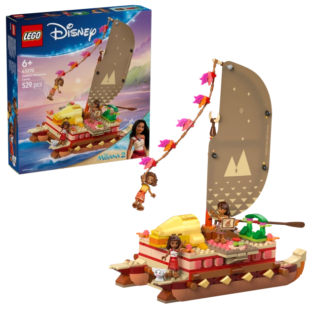 LEGO Disney Princess 43270 Moana Moana's Adventure Canoe Set