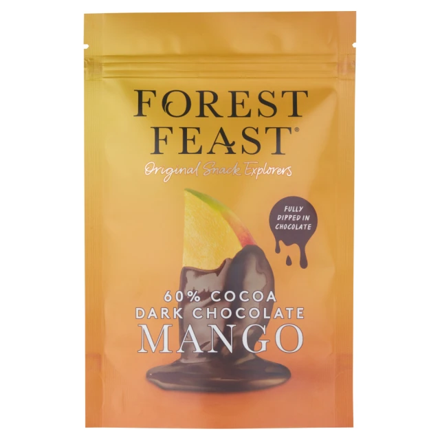 Forest Feast - 60% Cocoa Dark Chocolate Mango  100g