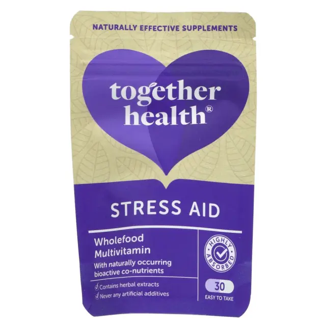 TOGETHER HEALTH - Stress Aid Complex - Adaptogen Herbal Complex - 30 CAPS