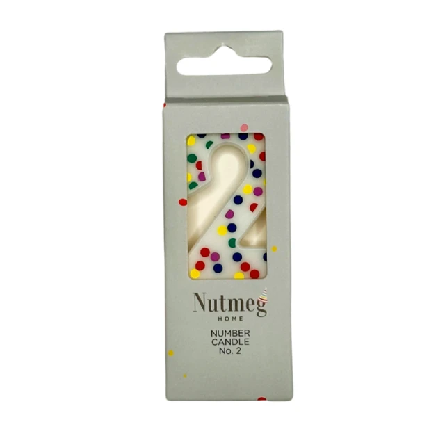 NUTMEG SPOT NUMBER CANDLE NO.2
