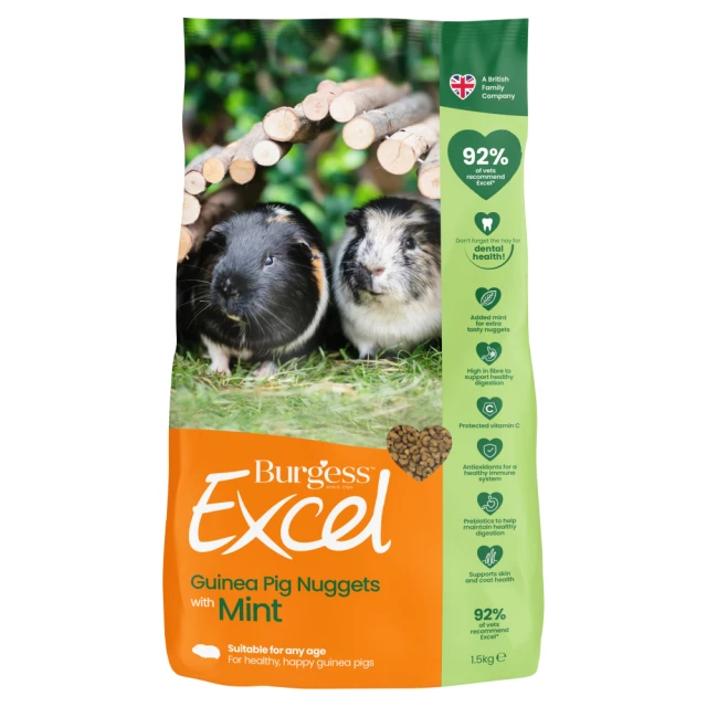 Burgess Excel Guinea Pig Nuggets With Mint 1.49kg