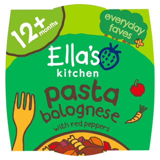 ELLA'S KITCHEN STAGE 4 ORGANIC PASTA BOLOGNESE WITH RED PEPPERS 200G