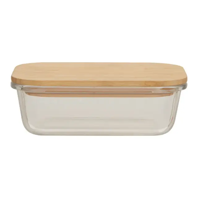 Freska 640ml Glass Container With Bamboo Lid