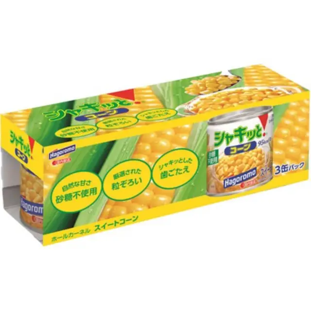 HAGOROMO Canned Sweet Corn 190g*3/pcs  玉米罐頭 190g*3/罐
