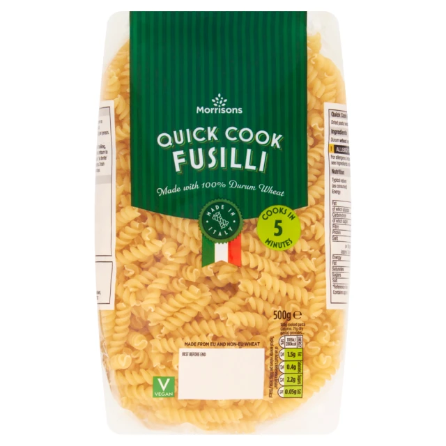 Morrisons Quick Cook Fusilli 500g