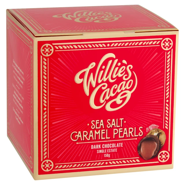 Willie's Cacao - Sea Salt Caramel Black Pearls - 150g