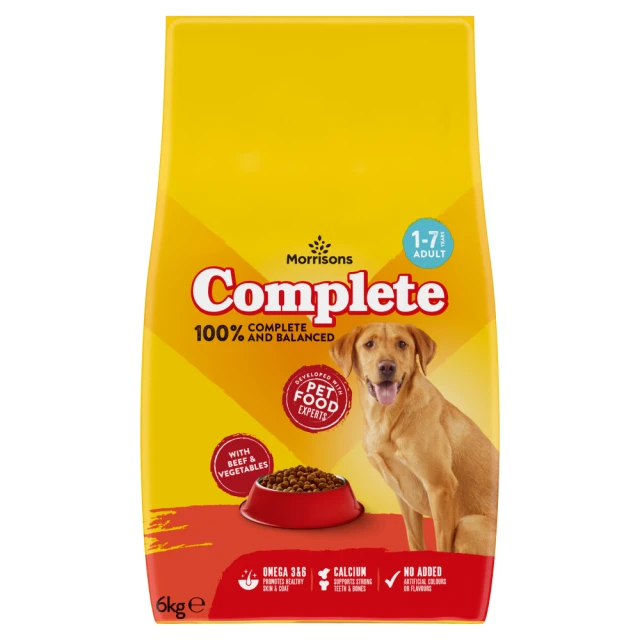 Morrisons Complete Beef & Vegetable Pet Food 6kg