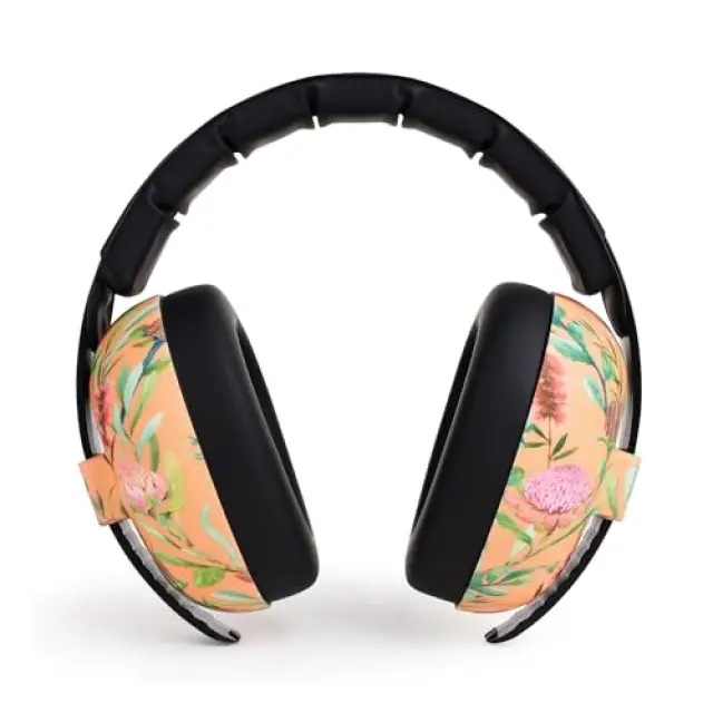 Baby Banz Bubzee Baby Earmuffs 0-2 years Petal Waratah