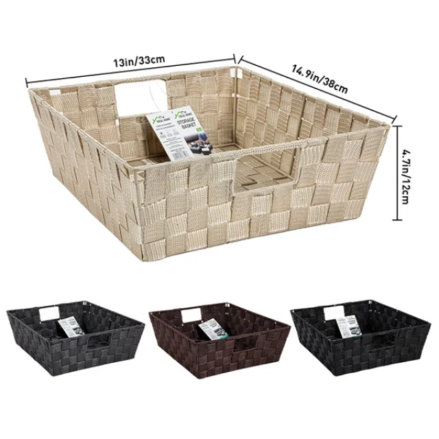 Ideal Home Weaving Storage Basket 38x33x12cm