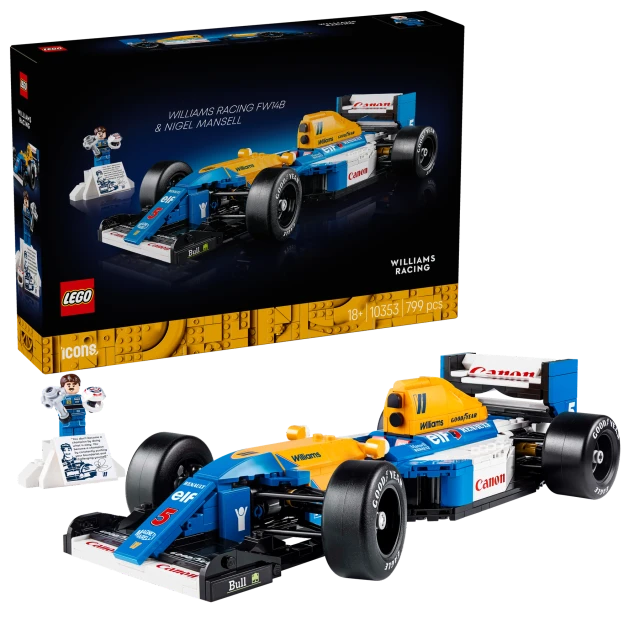 LEGO Icons 10353 Williams Racing FW14B & Nigel Mansell Set for Adults