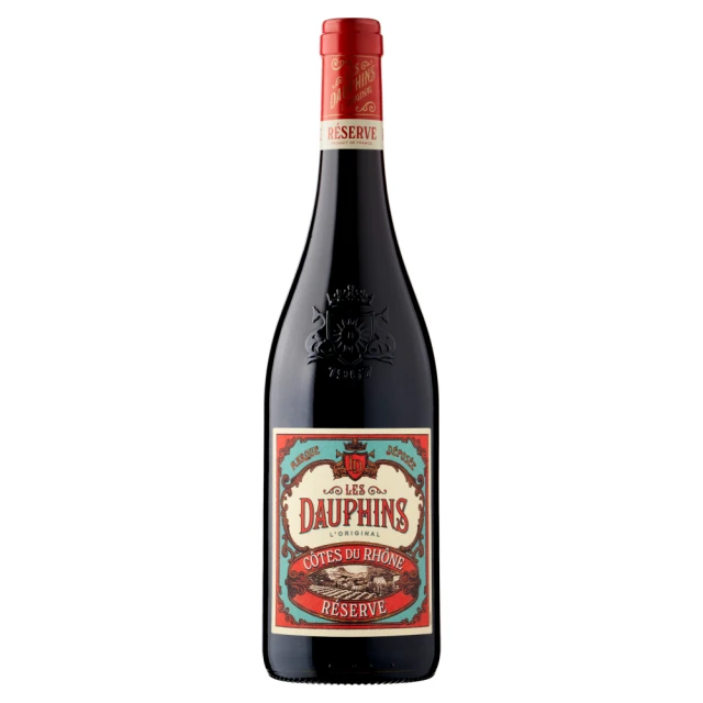 Les Dauphins Cotes Du Rhone Red 75Cl