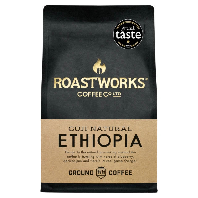 Roastworks Coffee Co. - Ethiopia Natural Ground Coffee - 6 x 200g