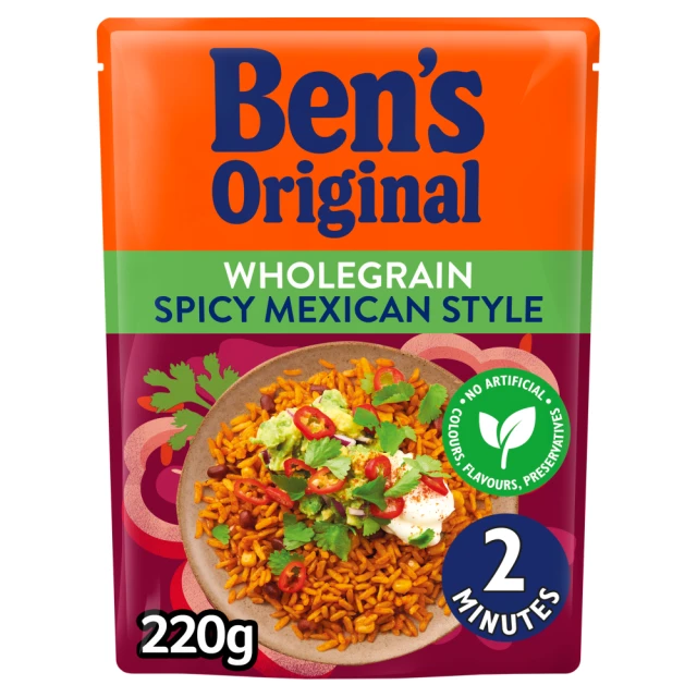 Ben's Original Wholegrain Spicy Mexican Style Microwave Rice 220g
