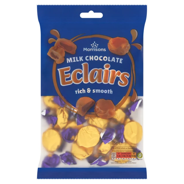 Morrisons Milk Chocolate Eclairs 185g