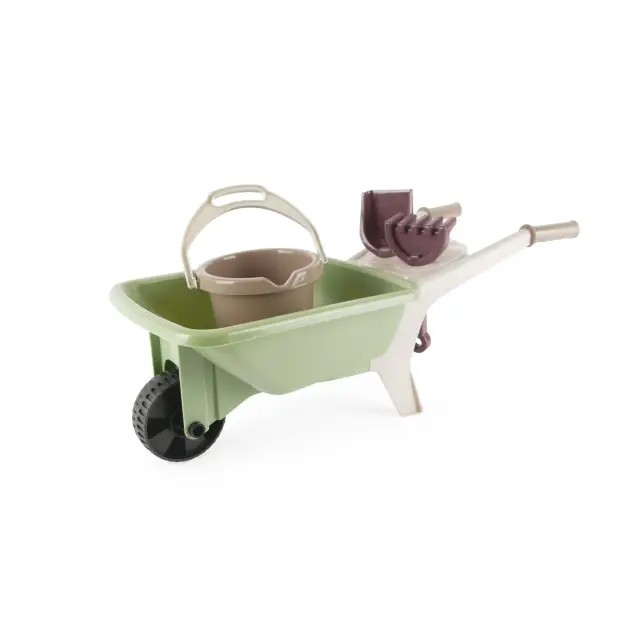 Dantoy Green Garden Pretend Play Wheelbarrow Set
