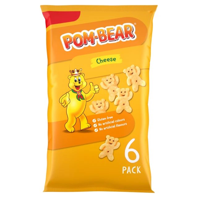 Pom-Bear Cheese Crisps 6 X 13G