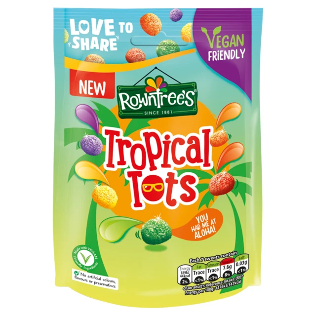 Rowntrees Tropical Tots 140G