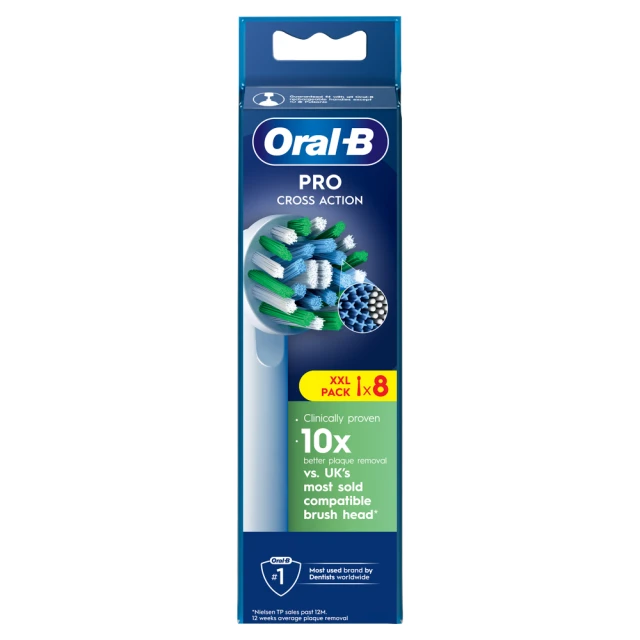 Oral - B Cross Action 8xl Brush Heads
