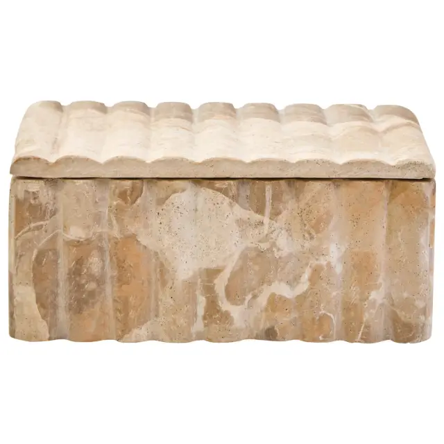 Santino Rectangular Chocolate Marble Box