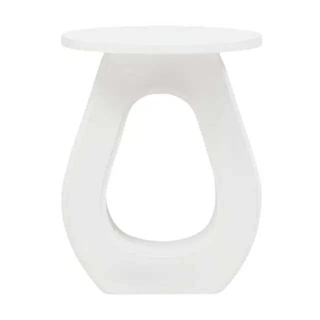 Walsa Whitewash Mango Wood Accent Table