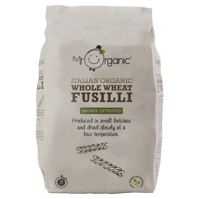 Mr Organic - Organic Whole Wheat Fusilli - 500g
