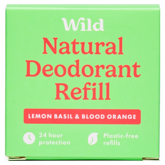 Wild Lemon Basil & Blood Orange Natural Deodorant Refill 40g