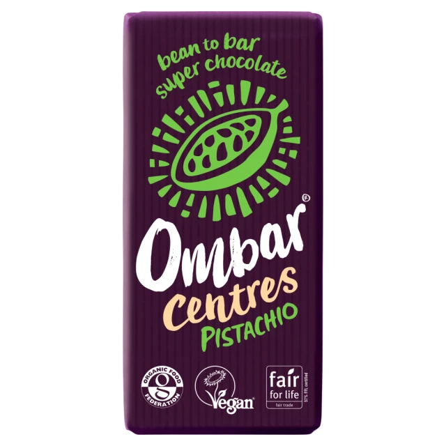 Ombar Chocolate Pistachio Chocolate Bar - 70G