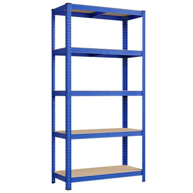 SONGMICS Shelving, 5-Tier, Set of 2, 180x90x40cm, Blue