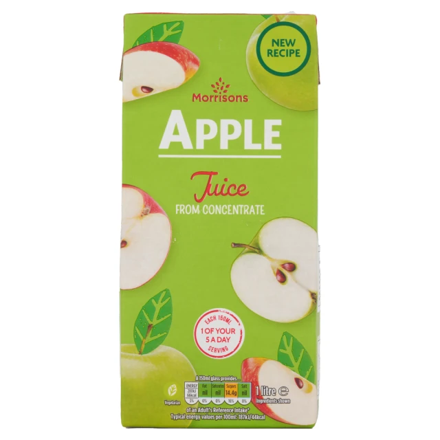 Morrisons Apple Juice From Concentrate 1L