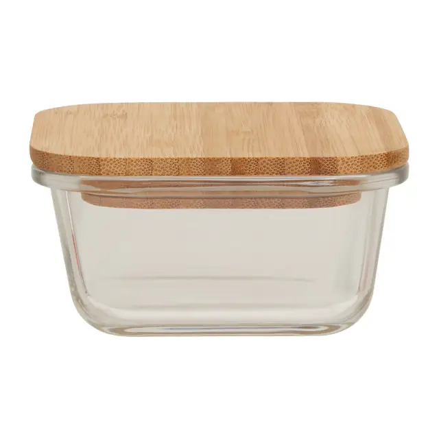 Freska 320ml Glass Container With Bamboo Lid