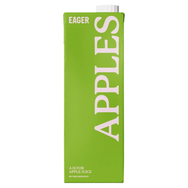 Eager Drinks - Cloudy Pressed Apple Juice - 8 x 1L
