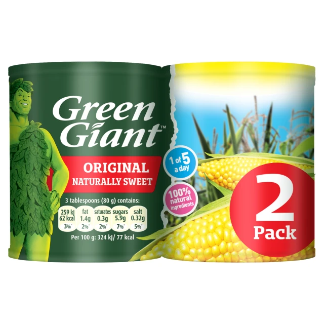 Green Giant Original Naturally Sweet 2 Pack 396g