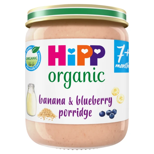 HiPP Organic Banana and Blueberry Porridge 7+ Months 160G