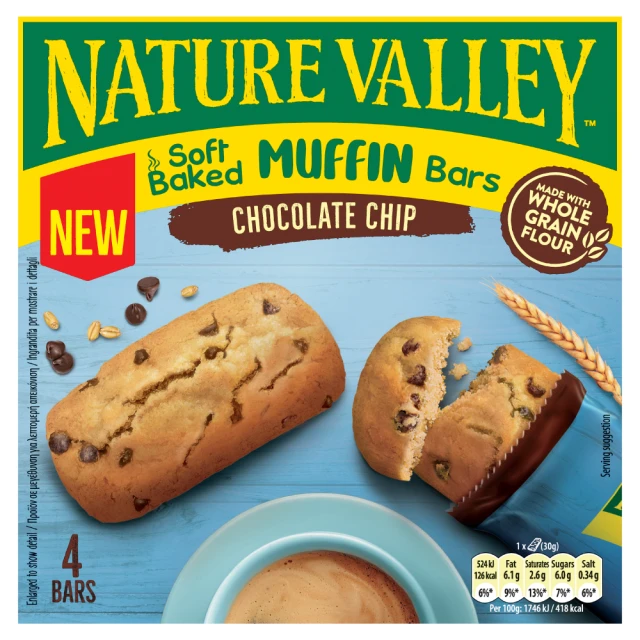 Nature Valley Muffin Bars Chocolate Chip 120G